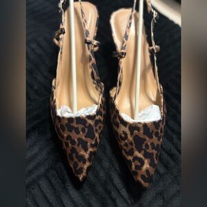 A Day Annette Leopard Print Kitten Heels